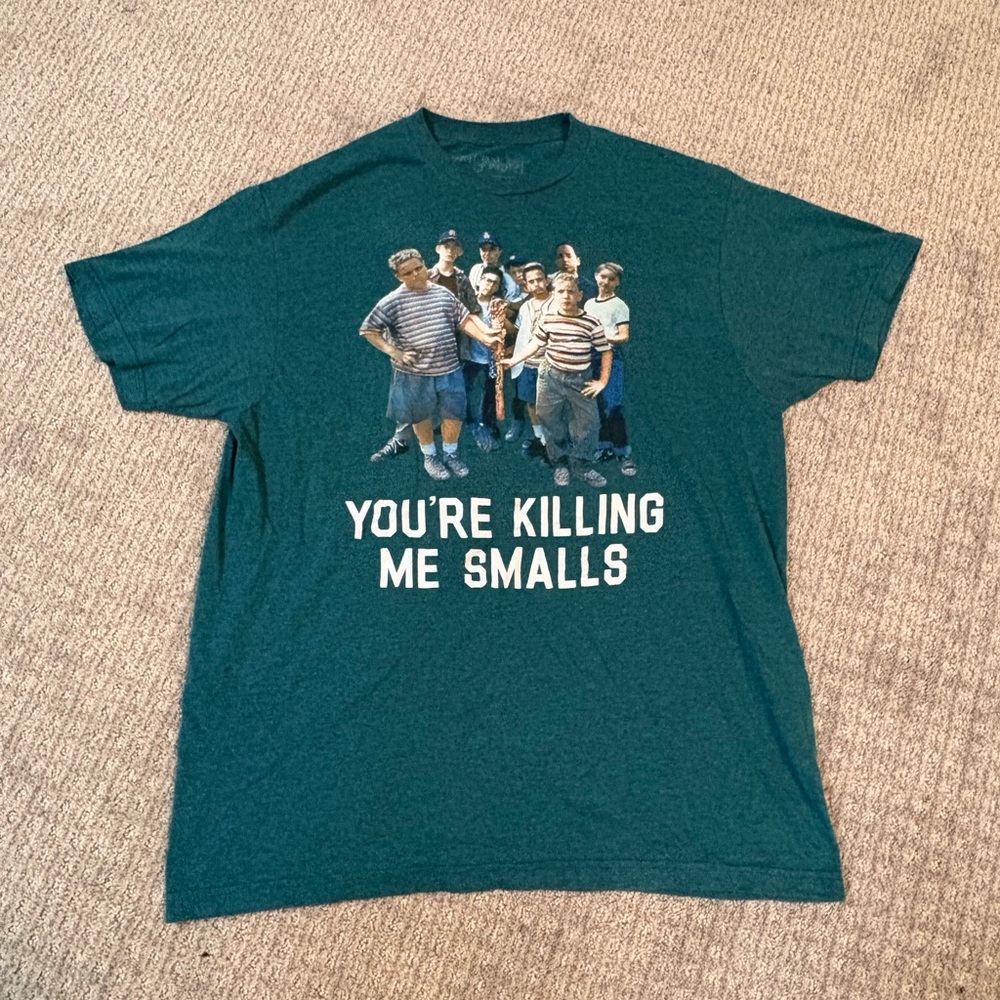 VGUC The Sandlot graphic tshirt size large teal